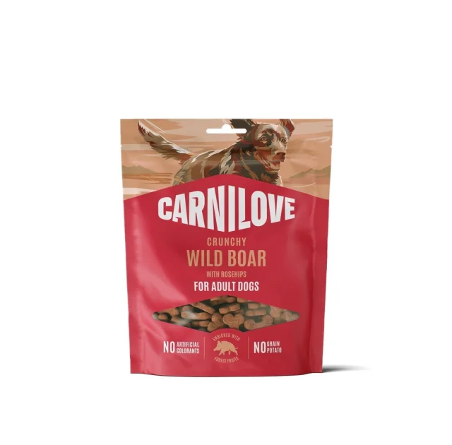 Ласощі Carnilove Dog Crunchy Snack, для собак, дикий кабан, шипшина, 200 г