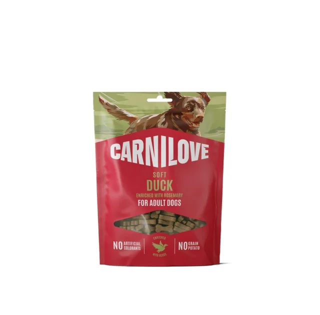 Ласощі Carnilove Dog Semi Moist, для собак, качка, розмарин, 200 г