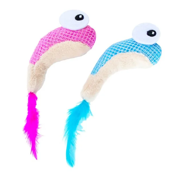 Іграшка для кішок Petstages Dental Креветки з котячою м'ятою, 13 см, 2 шт