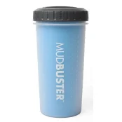 Лапомойка DEXAS MudBuster большая с крышкой, для собак, высота 22 см, диаметр 12 см, голубая