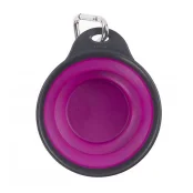 Миска дорожная Dexas Travel Cup складная, с карабином, малая, 240 мл, пурпурная