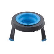 Миска Dexas Single Elevated Feeder одинарная, на складной подставке, большая, голубая, 960 мл