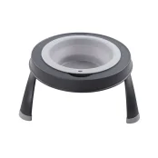 Миска Dexas Single Elevated Feeder одинарная, на складной подставке, большая, светло-серая, 960 мл