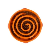 Миска-лабиринт для собак Outward Hound Fun Feeder Водоворот, средняя, оранжевая, 20.2×5 см