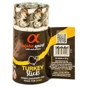 Полувлажное лакомство для собак Alpha Spirit DOG Sticks Turkey, палочки с индейкой, 16 шт, 160 г