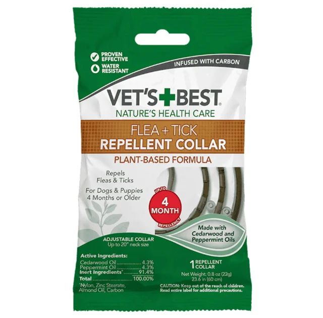 Нашийник VET`S BEST Flea&Tick Repellent Dog Collar від бліх і кліщів для собак, 60 см