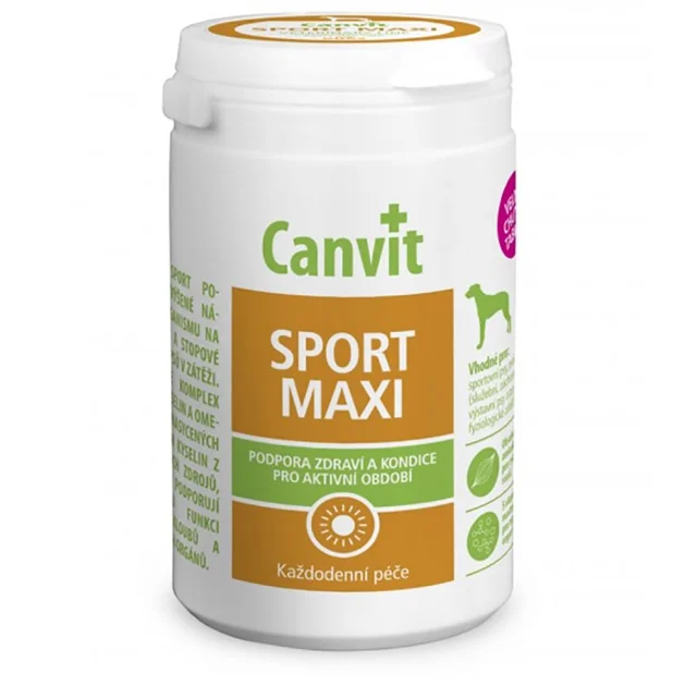 Таблетки Canvit Sport Maxi, витаминный комплекс для взрослых собак крупных пород, 230 г