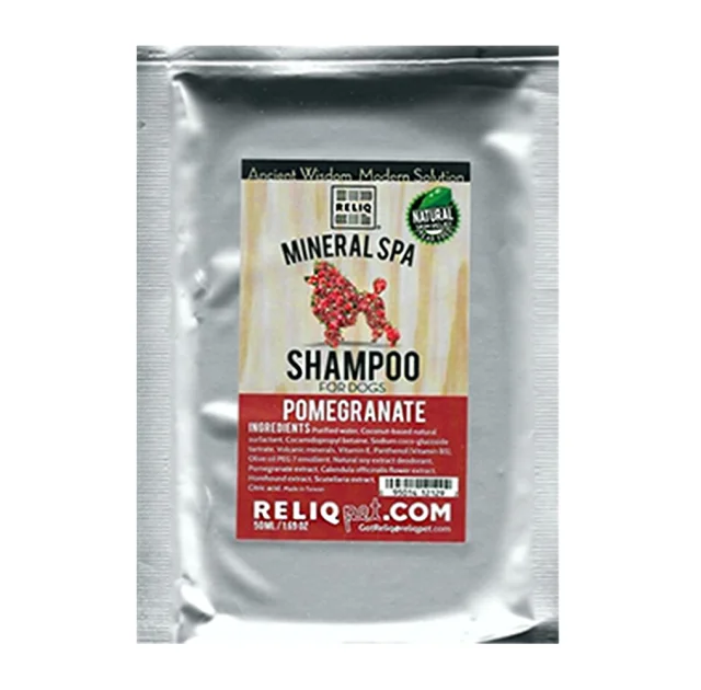 Шампунь RELIQ Mineral Spa Pomegranate Shampoo з екстрактом граната, для собак, 50 мл