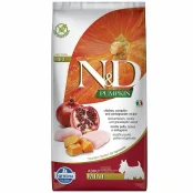 Беззерновий сухий корм Farmina N&D, для собак дрібних порід, курка з гарбузом і гранатом, 2.5 кг