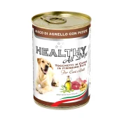 Консерва Healthy All Days, паштет с кусочками, ягнятина с картофелем, для собак, 400 г