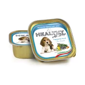 Вологий корм Healthy All Days, паштет зі шматочками, риба та яйця, для цуценят, 150 г