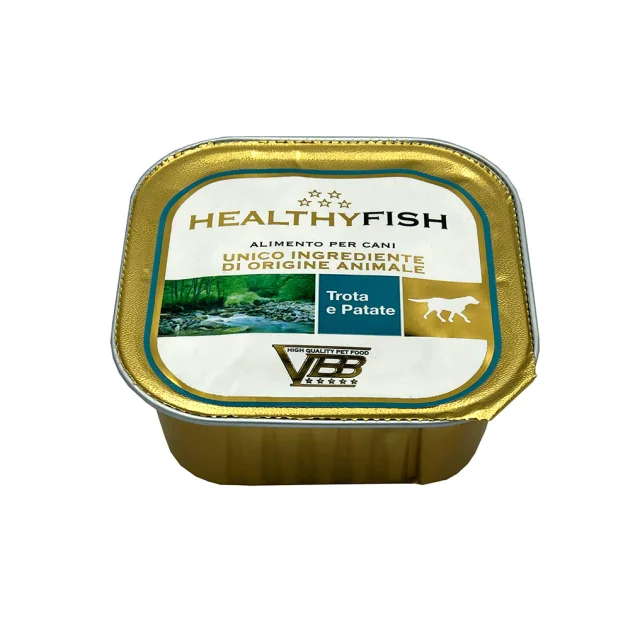 Консерва Healthy Fish монопротеінова, паштет з фореллю та картоплею, для собак, 150 г