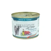 Консерва Healthy All Days монопротеиновая, паштет с тунцом, для кошек, 200 г