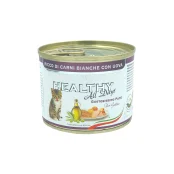 Консерва Healthy All Days монопротеиновая, паштет с белым мясом и яйцами, для котят, 200 г
