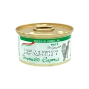 Консерва Healthy Irresistibili Capricci для требовательных кошек, паштет с крольчатиной, 85 г
