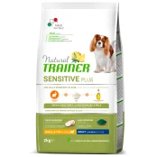 Корм Natural Trainer Dog Sensitive Plus для взрослых собак мелких пород, монопротеиновый, с кроликом, 2 кг