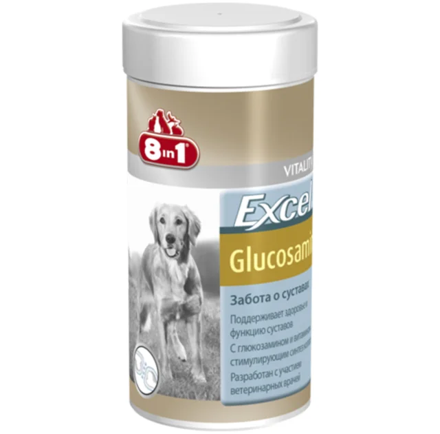 Витамины 8 in 1 Excel Glucosamine, для поддержания здоровых суставов у собак, 110 таблеток
