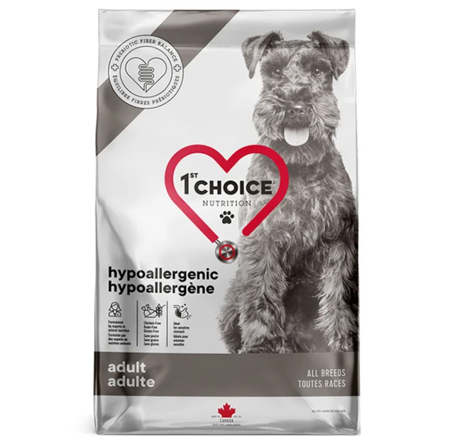 Сухий корм 1st Choice Hypoallergenic Adult для собак всіх порід, гіпоалергенний, з качкою і бататом, 4.5 кг