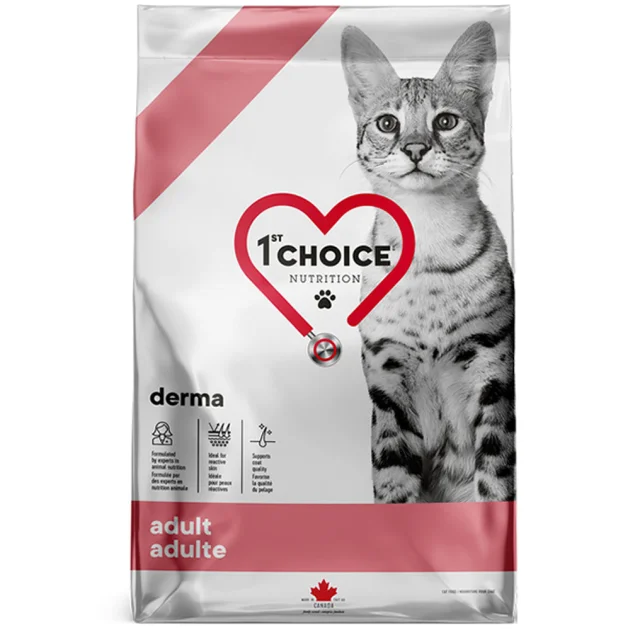 Сухой корм 1st Choice Derma для котов с чувствительной кожей, 4.5 кг