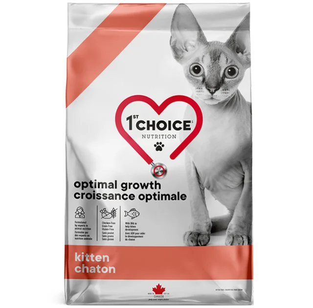 Сухой корм 1st Choice Kitten Optimal Growth, для котят, суперпремиум, с рыбой,  1.8 кг