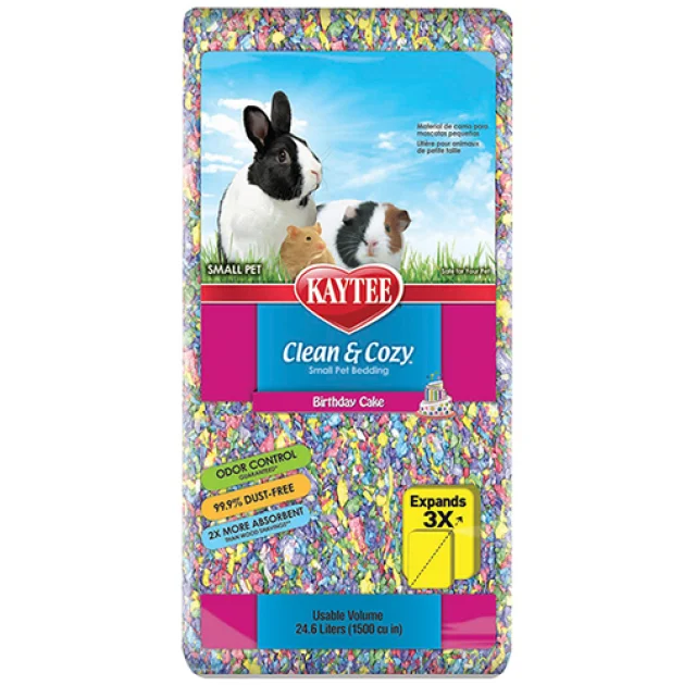 Подстилка Kaytee Clean&Cozy BirthdayCake для грызунов, целлюлоза, разноцветная, 8 л