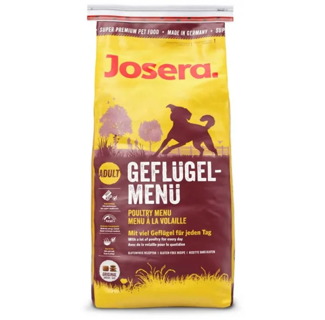 Сухий корм Josera Adult Geflugel для дорослих і активних собак, з м'ясом птиці, 15 кг