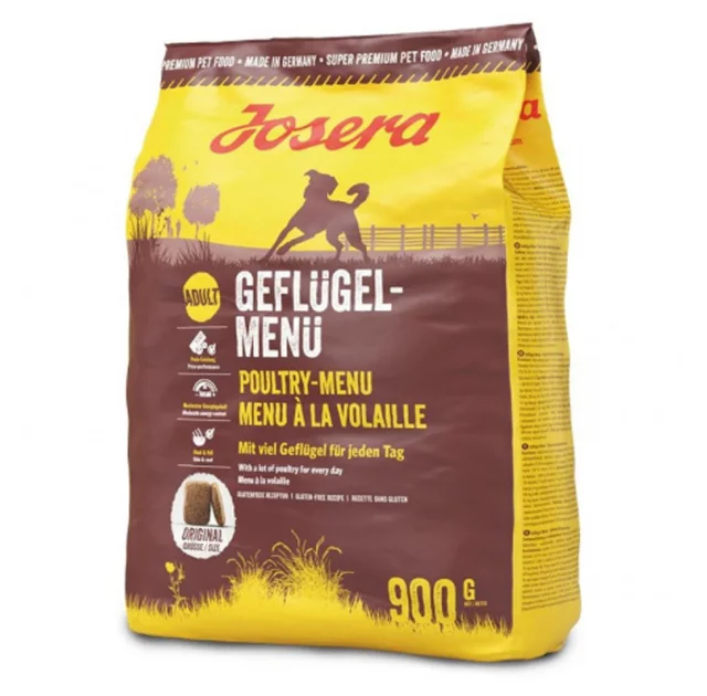 Сухий корм Josera Adult Geflugel для дорослих і активних собак, з м'ясом птиці, 900 г