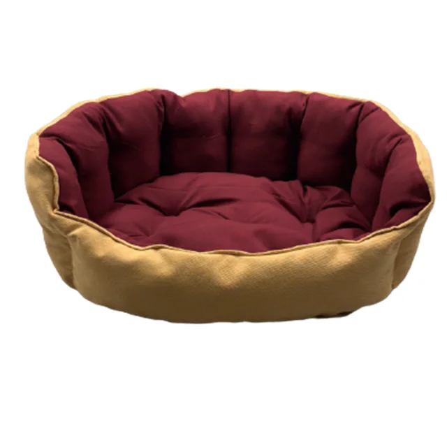 Лежанка AnimAll Royal DeLuxe M ORANGE для собак и кошек, оранжевая, 53×47×21 см