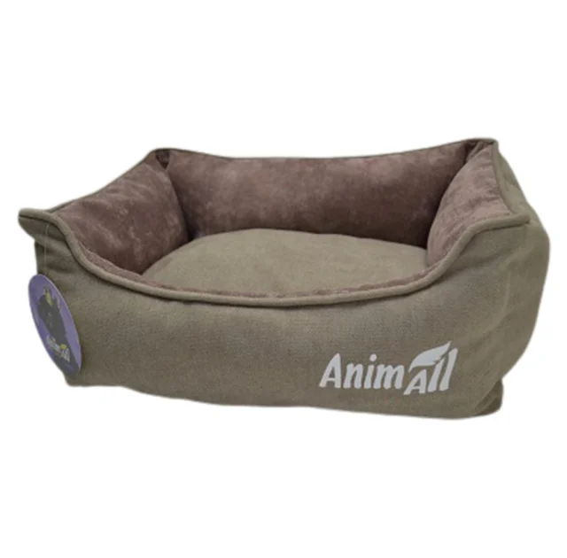 Лежанка AnimAll Nena S VELOURS BEIGE для собак и кошек, бежевая, 45×35×16 см