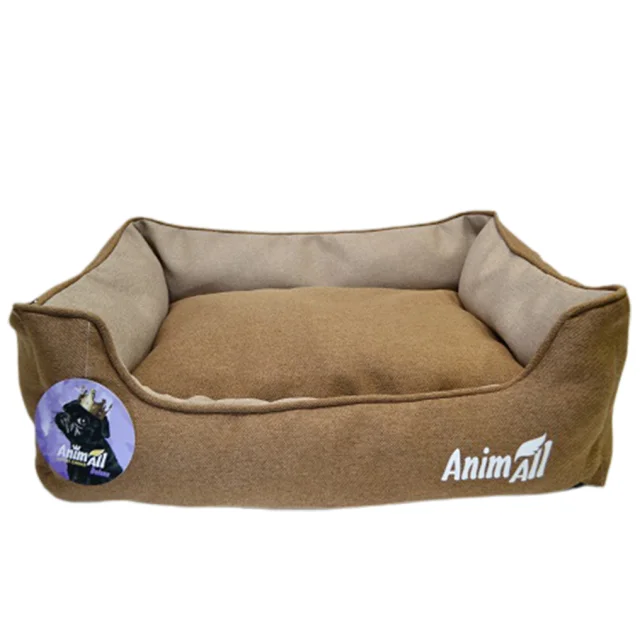 Лежанка AnimAll Gama L Gold Brown для собак і котів, золотисто-коричнева, 65×51×18 см