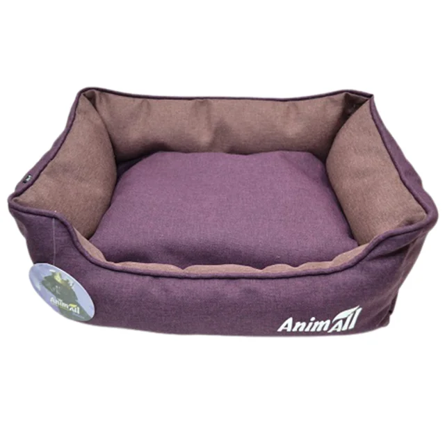 Лежанка AnimAll Anna M Dark Violet для собак и кошек, фиолетовая, 55×43×17 см