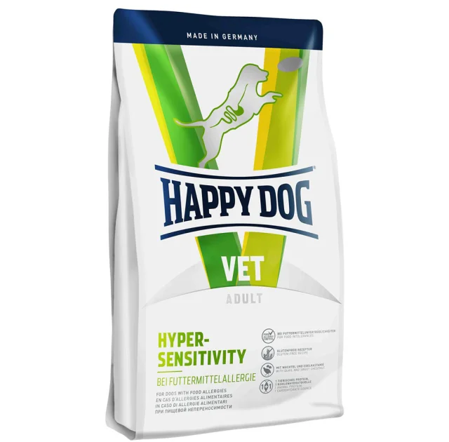 Сухой корм Happy Dog Vet Diet Hypersensitivity, диетический, при пищевой аллергии у собак, 1 кг