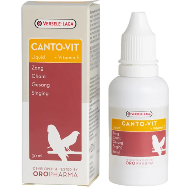 Вітаміни Oropharma Canto-Vit Liquid для співу і фертильності птахів, рідкі, 30 мл