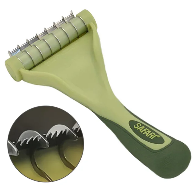 Інструмент Safari Shed Magic для короткої і середньої линяючої шерсті котів