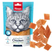 Лакомство Wanpy Chicken Jerky Bites вяленые куриные кусочки, для кошек, 80 г