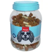 Лакомство Wanpy Chicken Jerky Dumbbells кость-гантель с вяленой курицей, для собак, 1 кг