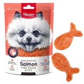 Лакомство Wanpy Salmon Fish Shape Bites рыбки из лосося и курицы, для собак, 100 г