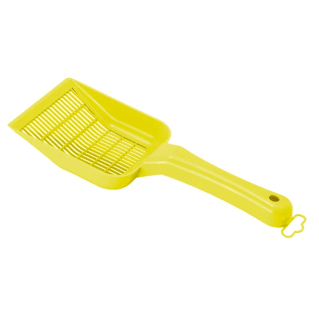 Лопатка для наповнювача Moderna Scoopy Small Grid, лимонний, 27.8×10.3×4.3 см
