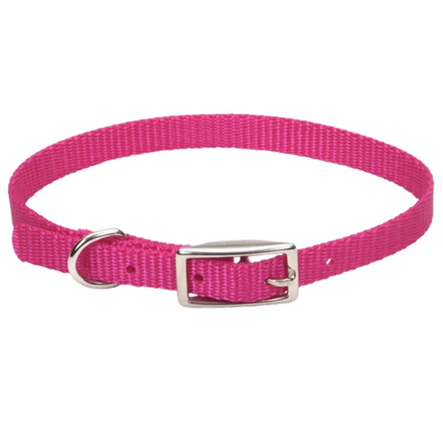 Нашийник Coastal Nylon Web для собак, нейлон, фламінго, 25×1 см