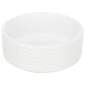 Миска Trixie для собак и кошек, керамическая, белая, 400 мл, 13 см