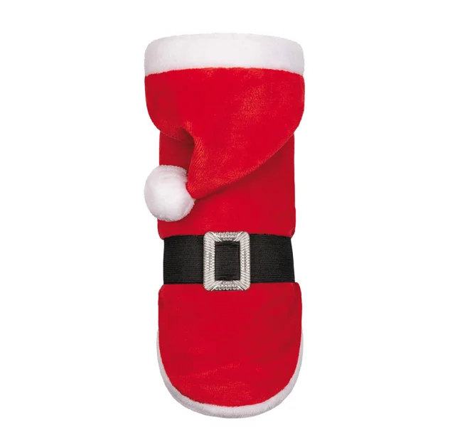 Попона Pet Fashion Santa для собак, плюш, размер M, красный