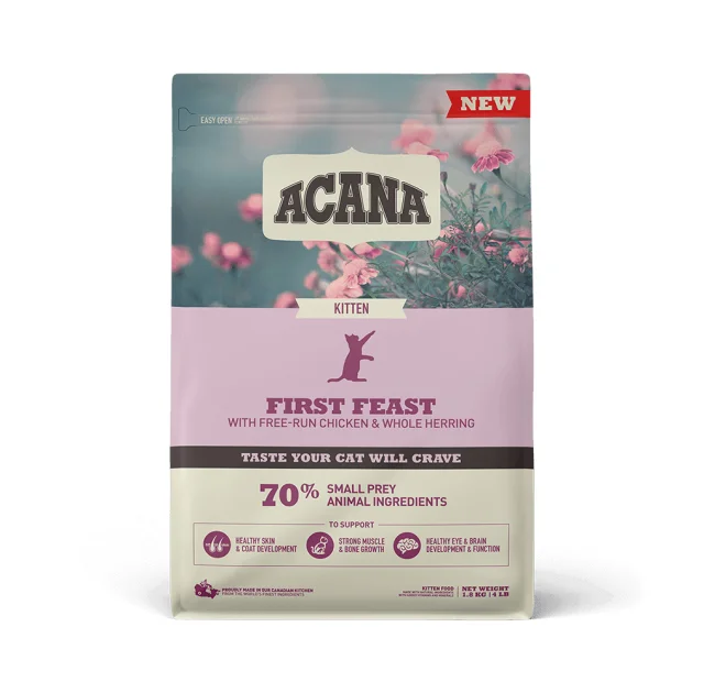 Сухий корм Acana First Feast Cat зі смаком курки та оселедця, для кошенят всіх порід, 1.8 кг