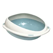 Пластиковый туалет Georplast Shuttle для кошек, 45×36×15.5 см, голубой