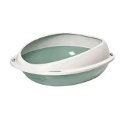 Пластиковый туалет Georplast Shuttle для кошек, 45×36×15.5 см, зеленый