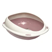 Пластиковый туалет Georplast Shuttle для кошек, 45×36×15.5 см, розовый