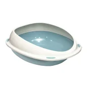 Пластиковый туалет Georplast Shuttle для кошек, 57×40×19 см, голубой