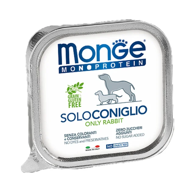 Консервы Monge Dog Solo для собак, с кроликом, 150 г