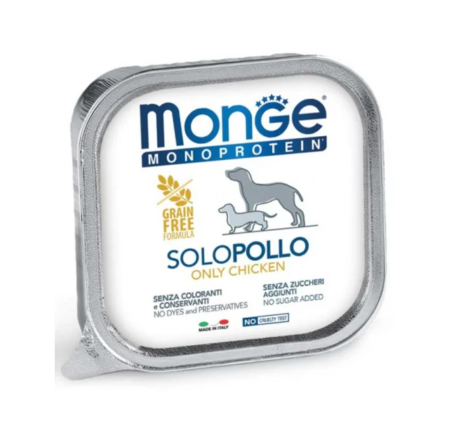 Консервы Monge Dog Solo для собак, с курицей, 150 г