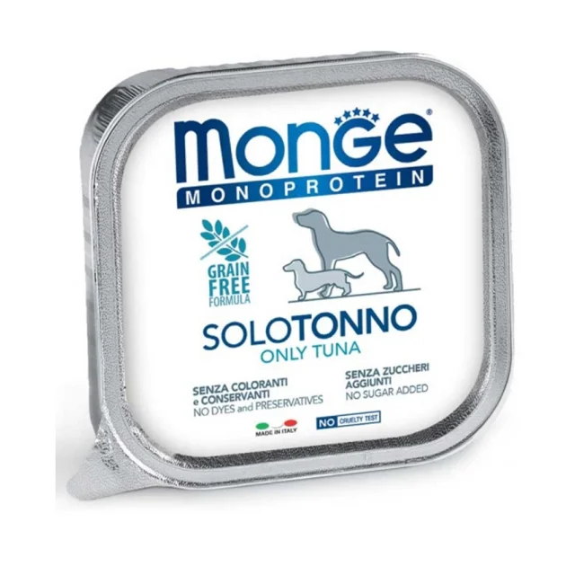 Консервы Monge Dog Solo для собак, с тунцем, 150 г