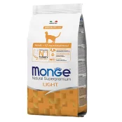 Сухой корм Monge Cat Light для кошек склонных к лишнему весу, с индейкой, 1,5 кг